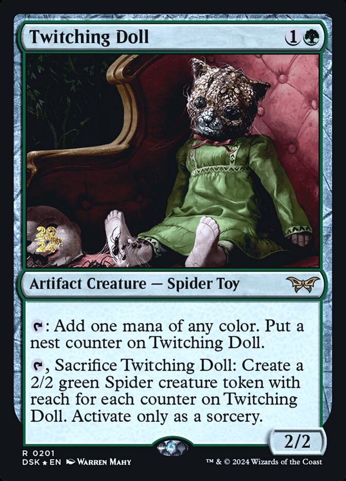 Twitching Doll card front
