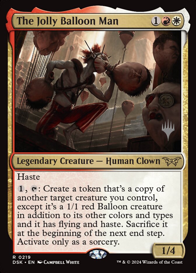 The Jolly Balloon Man card front