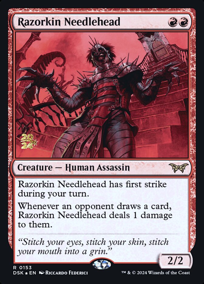 Razorkin Needlehead card front