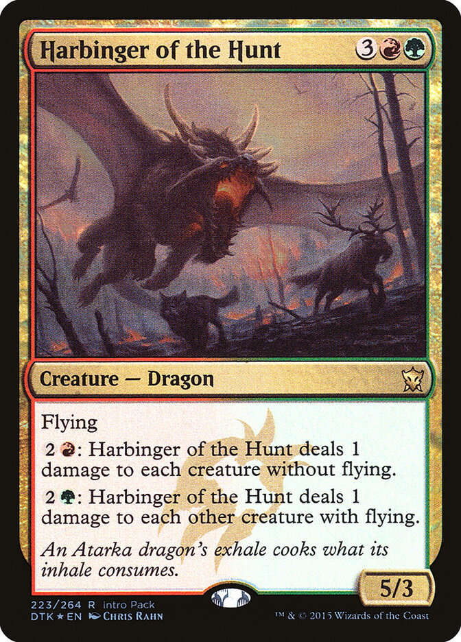 Harbinger of the Hunt card front