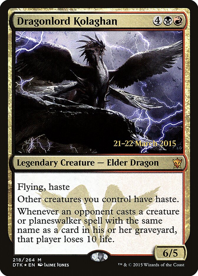 Dragonlord Kolaghan card front