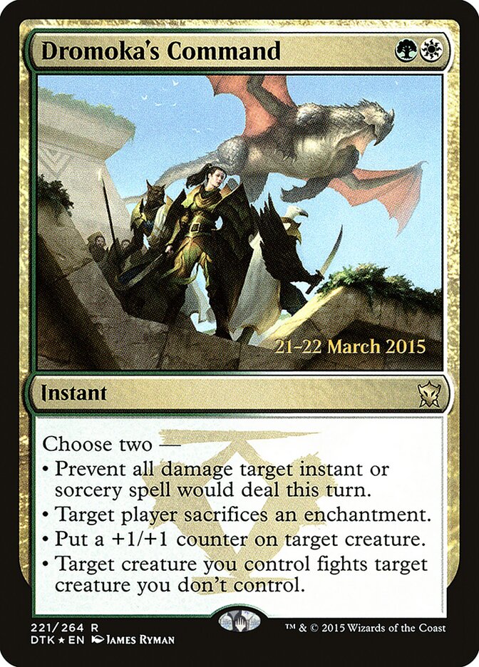 Dromoka's Command card front