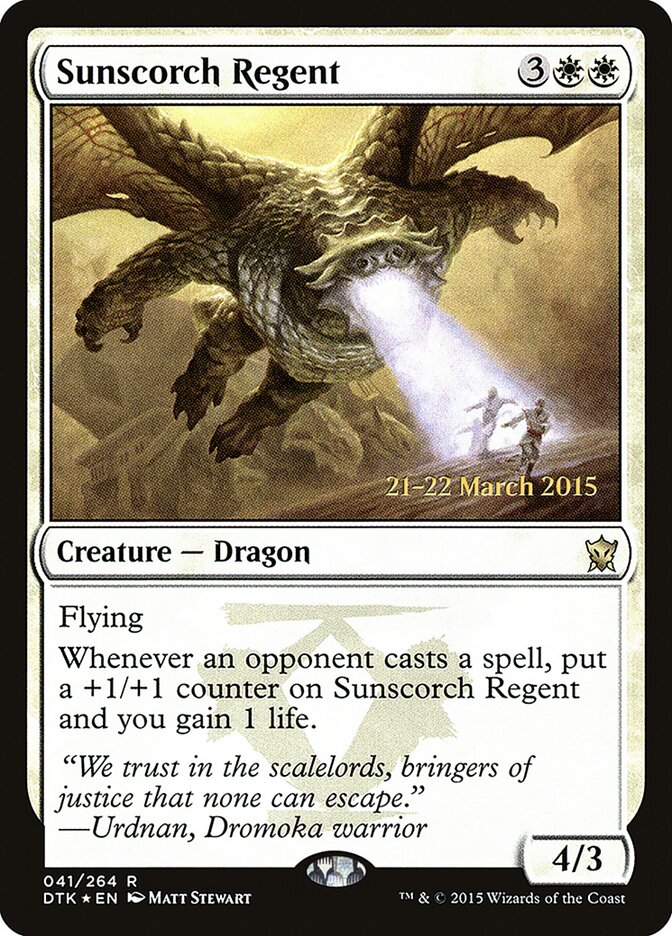 Sunscorch Regent card front