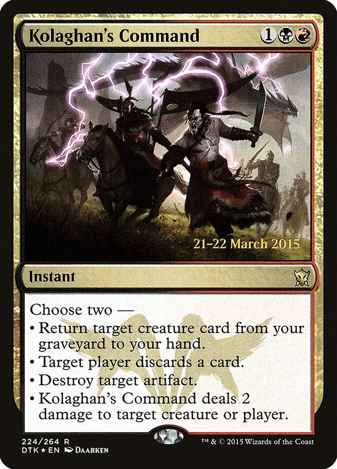 Kolaghan's Command card front