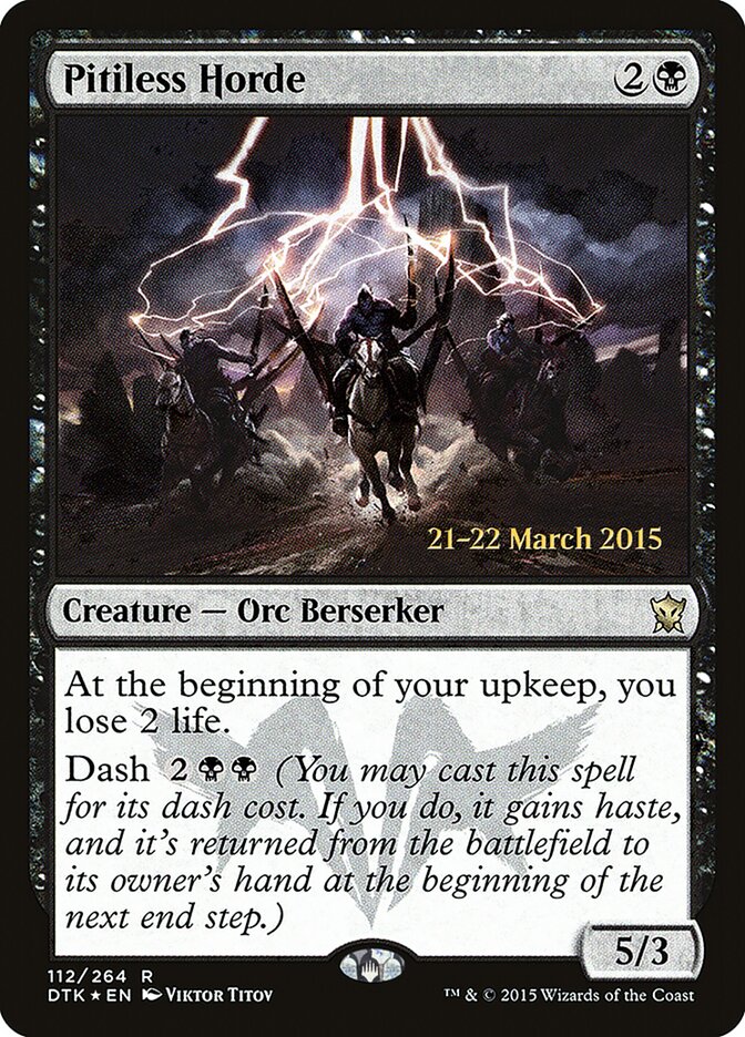 Pitiless Horde card front