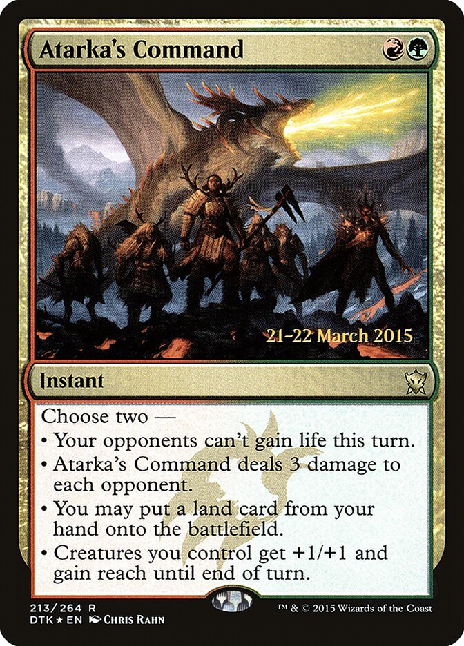 Atarka's Command card front