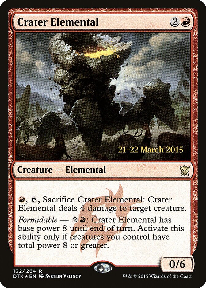 Crater Elemental card front
