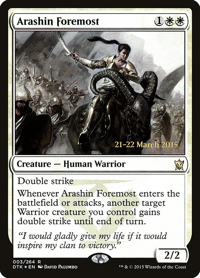 Arashin Foremost card front