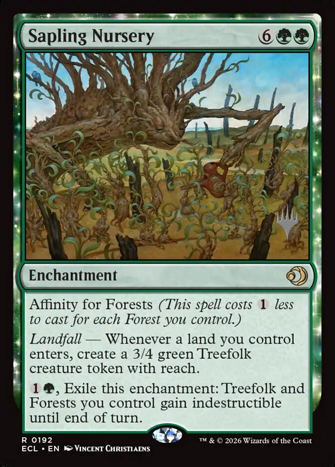 Sapling Nursery card front