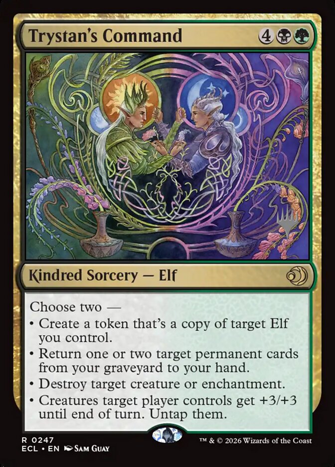 Trystan's Command card front