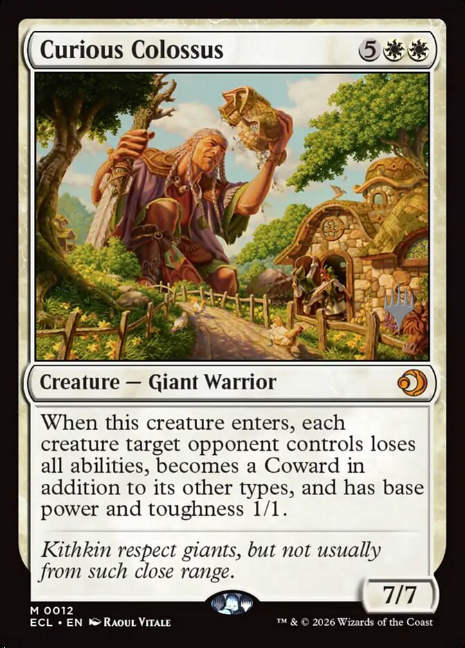 Curious Colossus card front