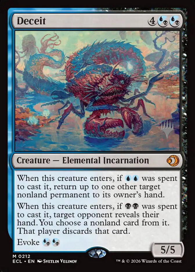 Deceit card front