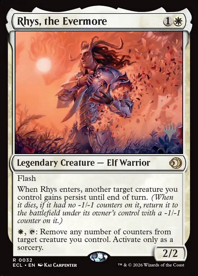 Rhys, the Evermore card front
