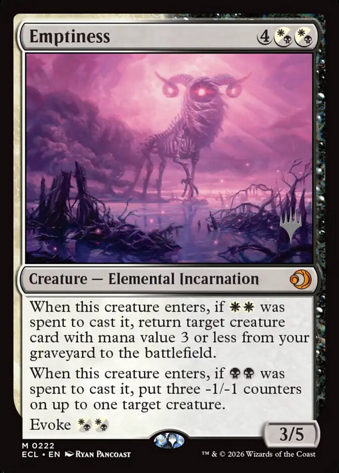Emptiness card front