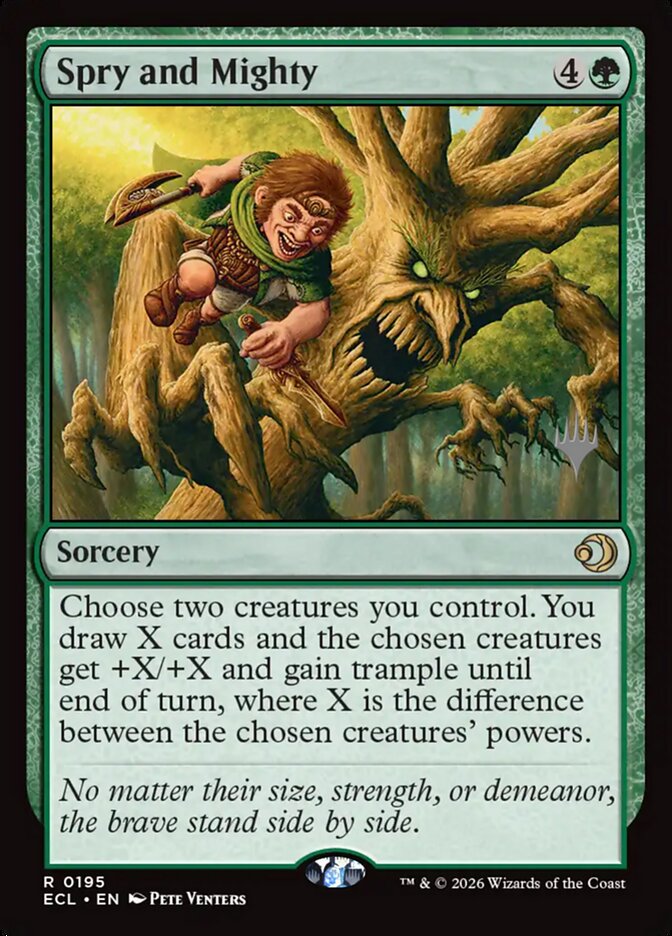 Spry and Mighty card front