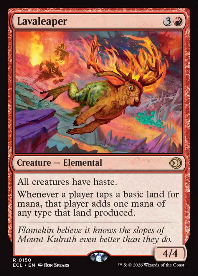 Lavaleaper card front