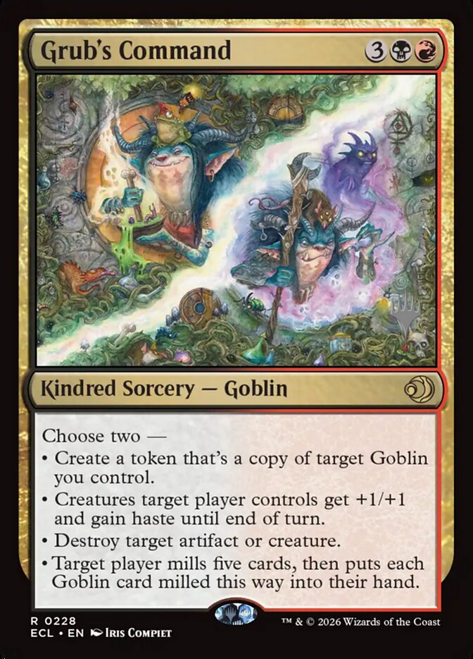 Grub's Command card front