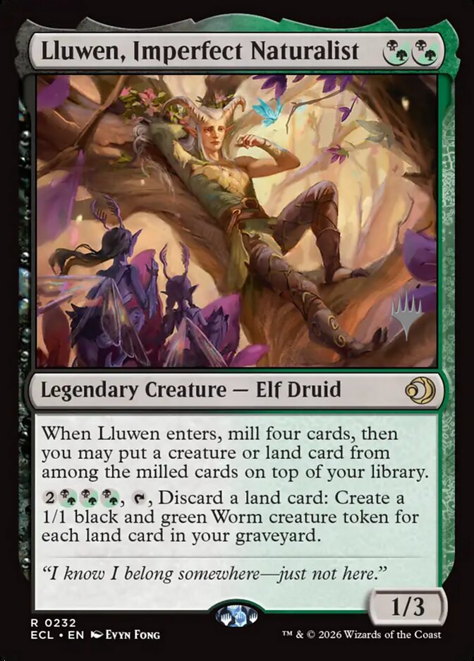 Lluwen, Imperfect Naturalist card front