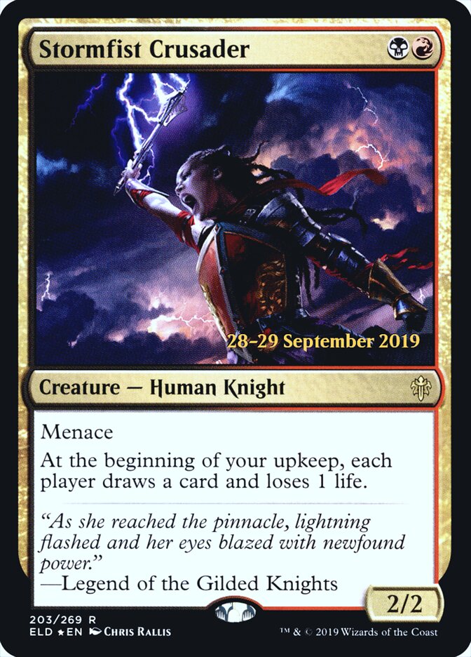 Stormfist Crusader card front