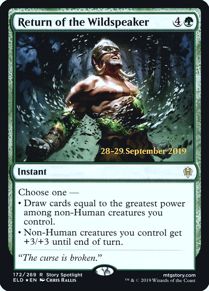 Return of the Wildspeaker card front