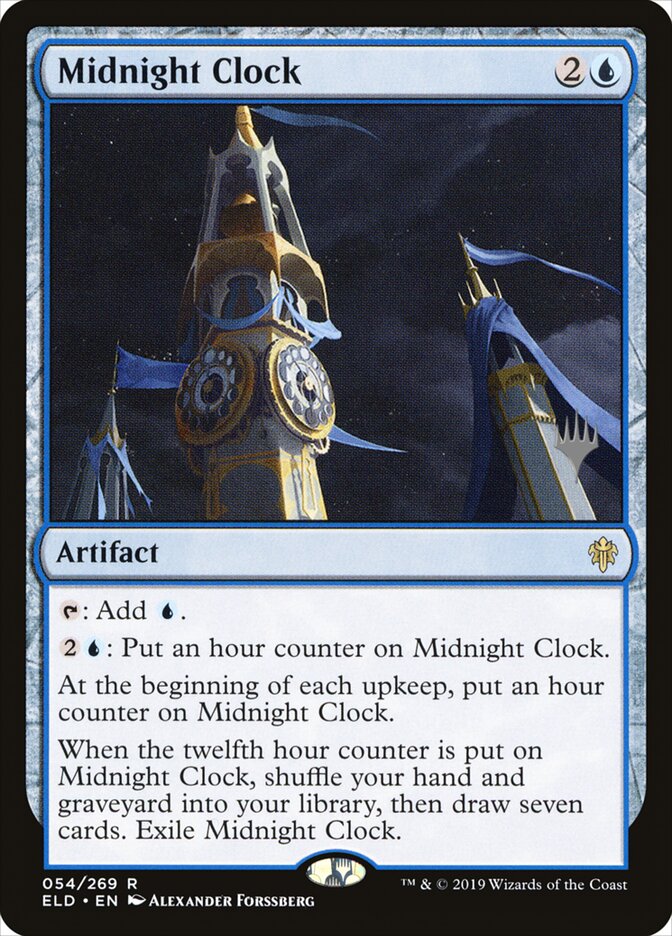 Midnight Clock card front