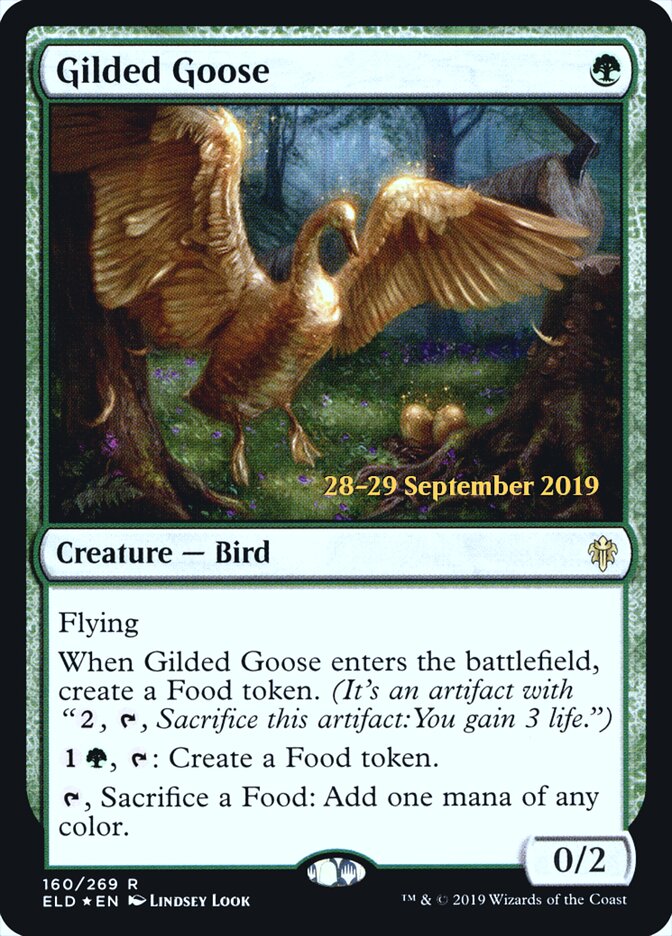 Gilded Goose card front