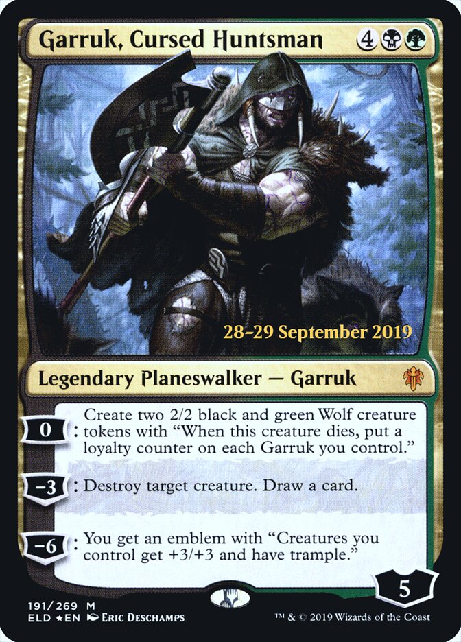 Garruk, Cursed Huntsman card front