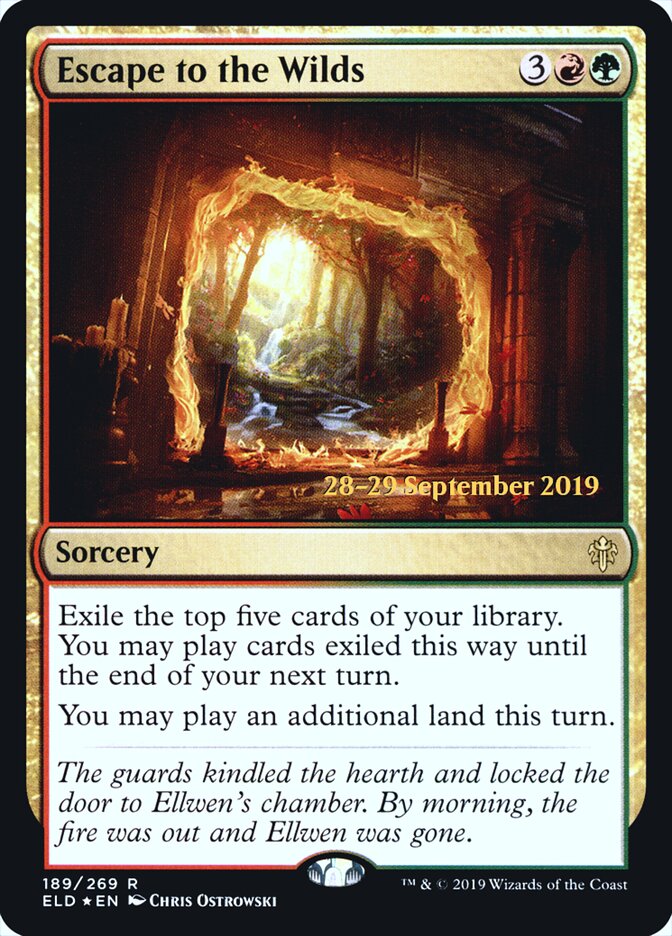 Escape to the Wilds card front