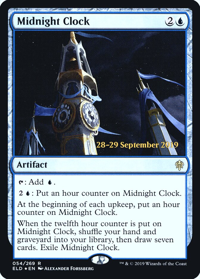 Midnight Clock card front