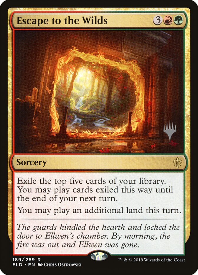 Escape to the Wilds card front