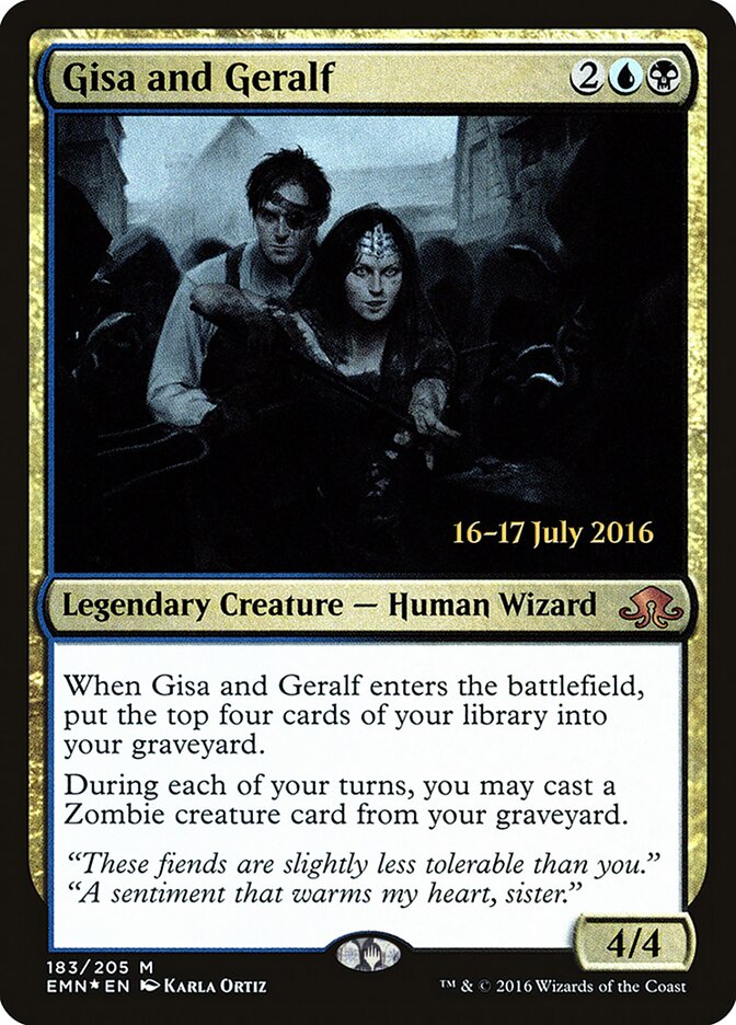 Gisa and Geralf card front