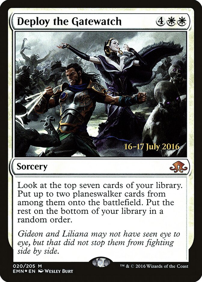Deploy the Gatewatch card front