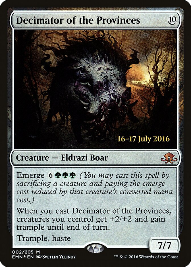 Decimator of the Provinces card front