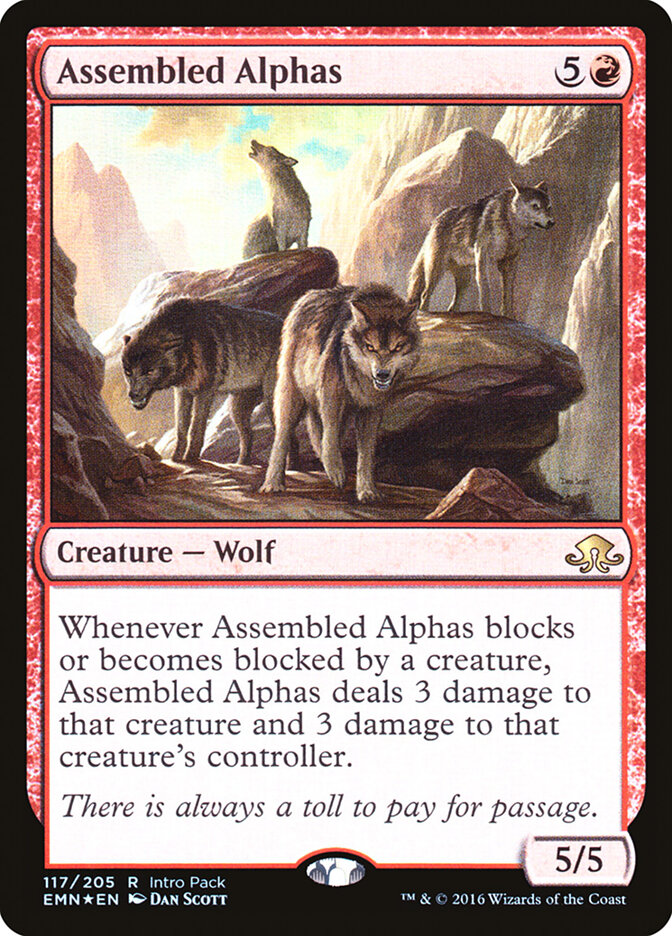 Assembled Alphas card front