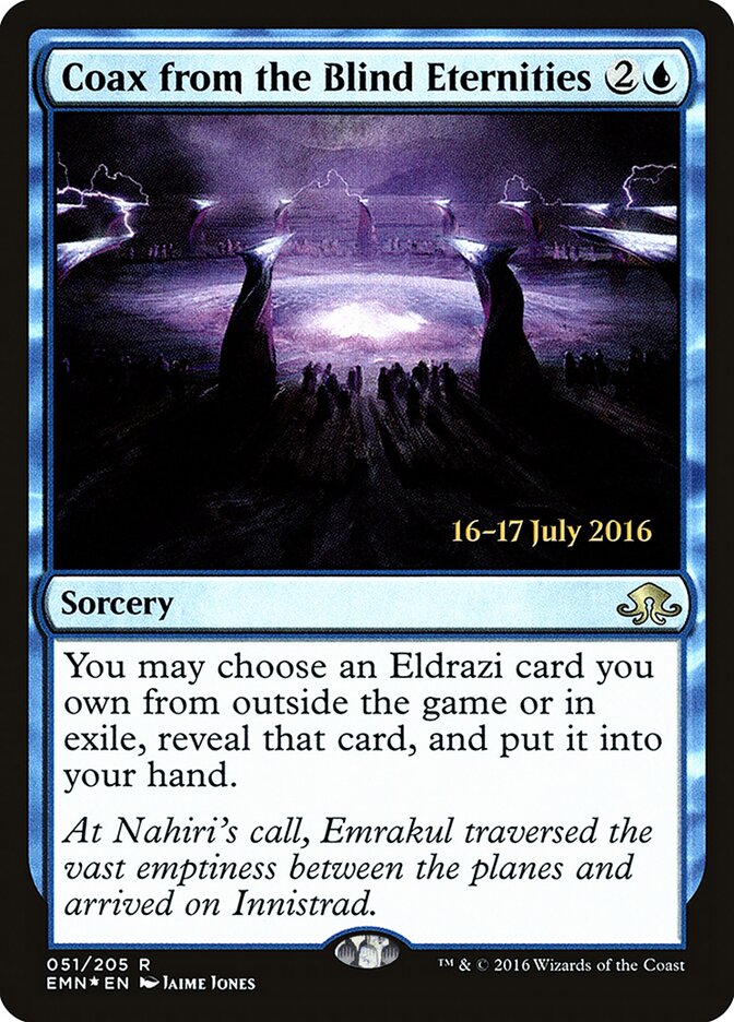 Coax from the Blind Eternities card front