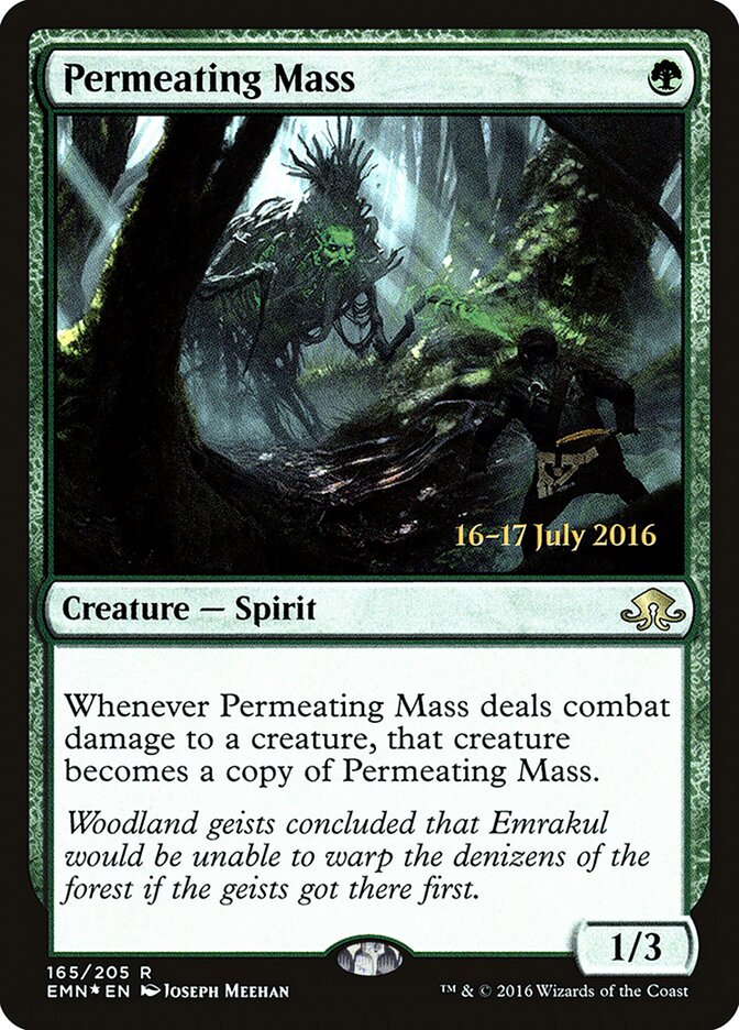 Permeating Mass card front