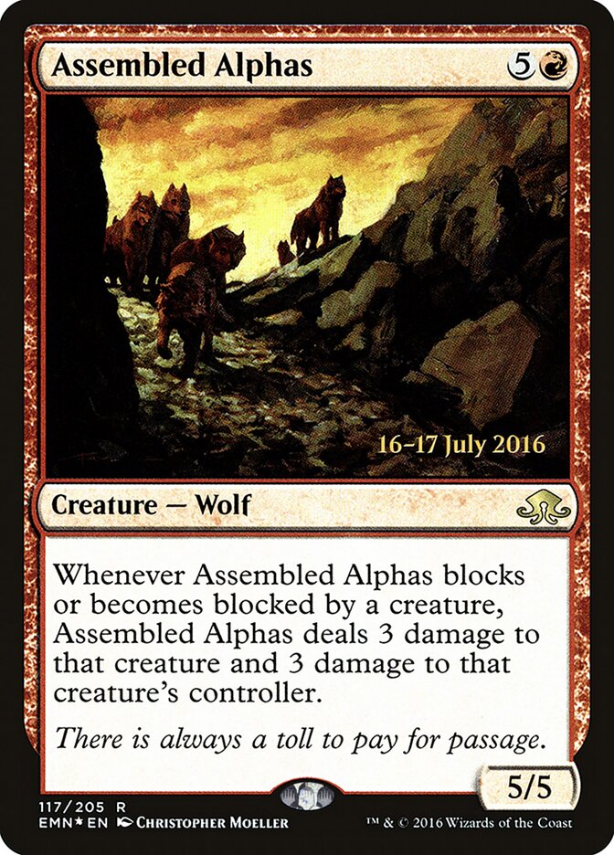 Assembled Alphas card front
