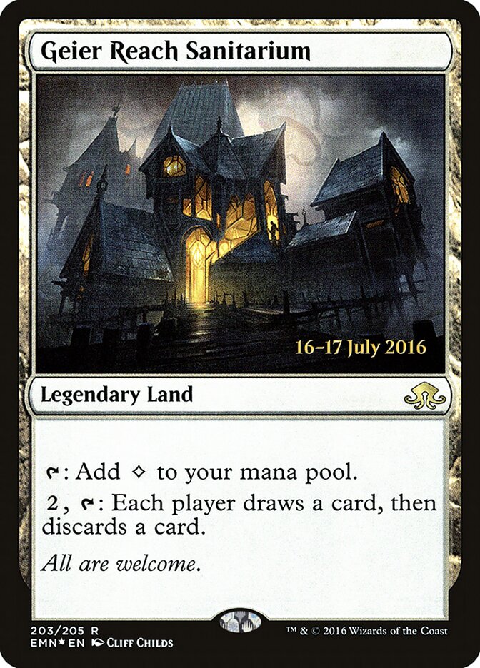 Geier Reach Sanitarium card front