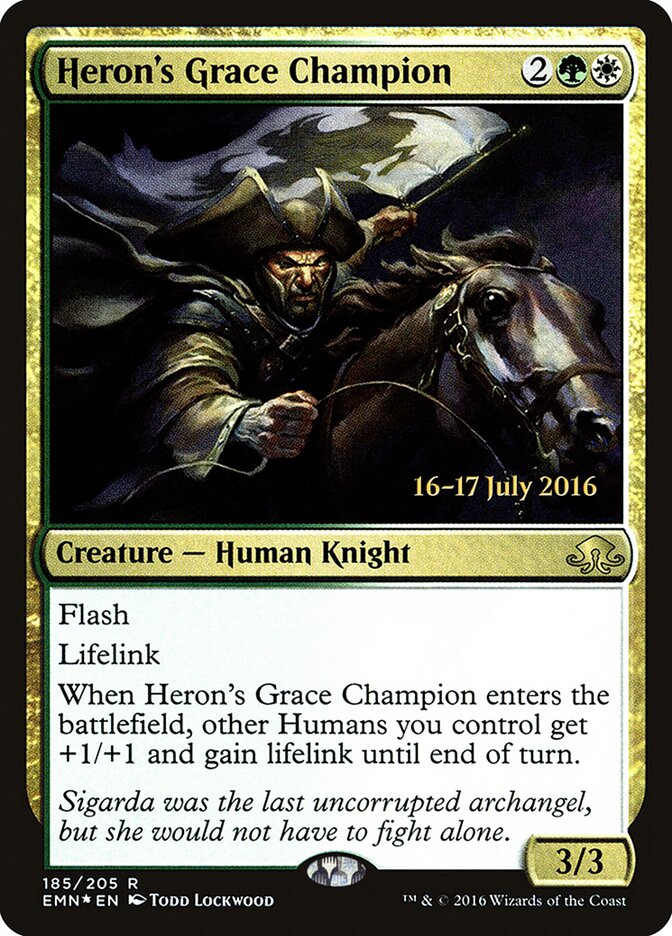 Heron's Grace Champion card front