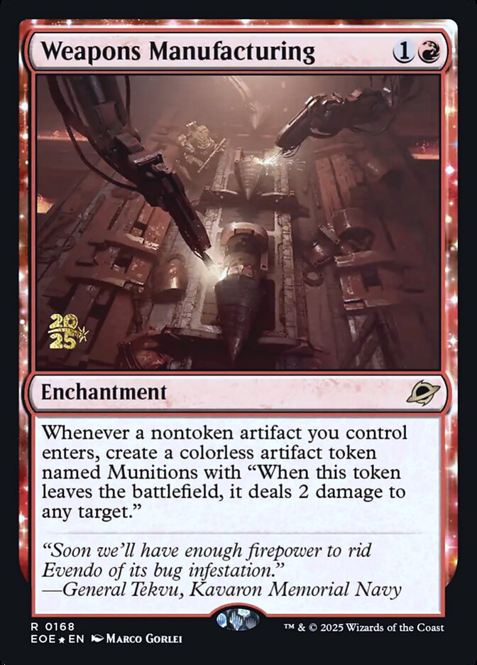Weapons Manufacturing card front