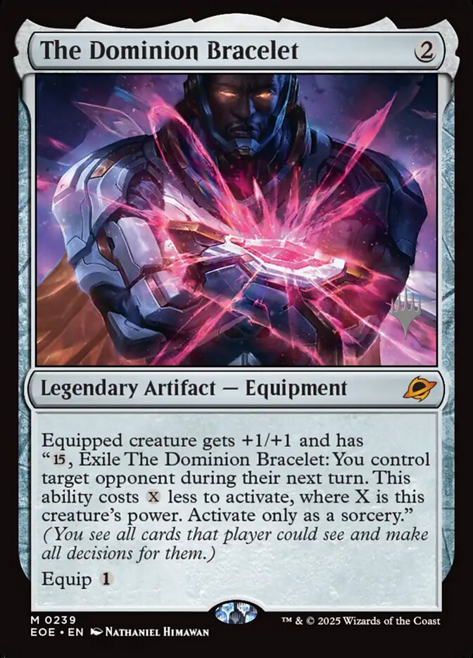The Dominion Bracelet card front