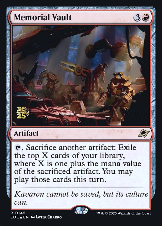 Memorial Vault card front