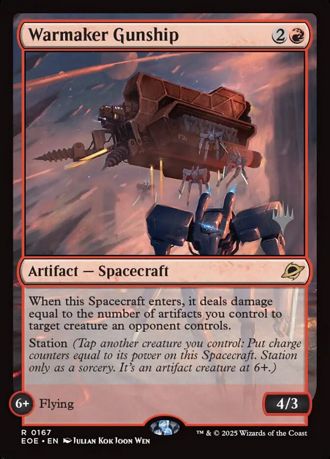 Warmaker Gunship card front
