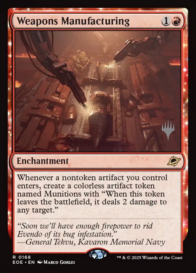 Weapons Manufacturing card front