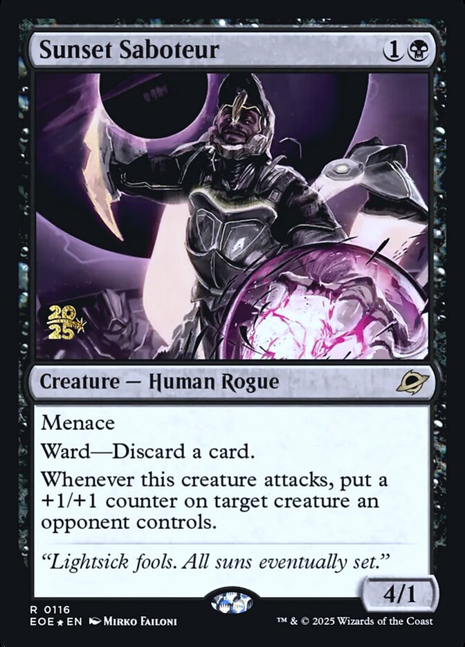 Sunset Saboteur card front