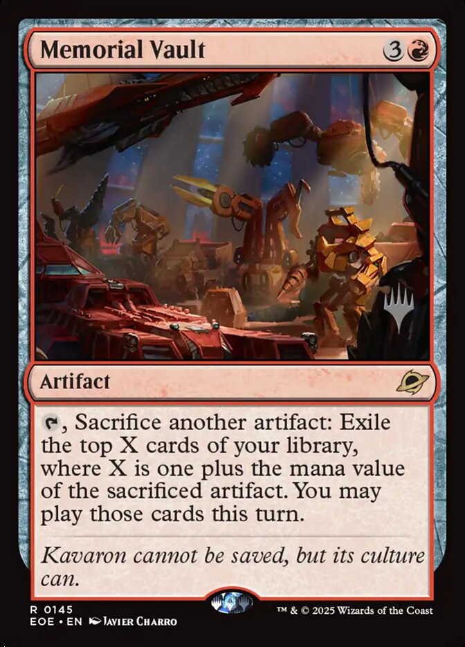 Memorial Vault card front