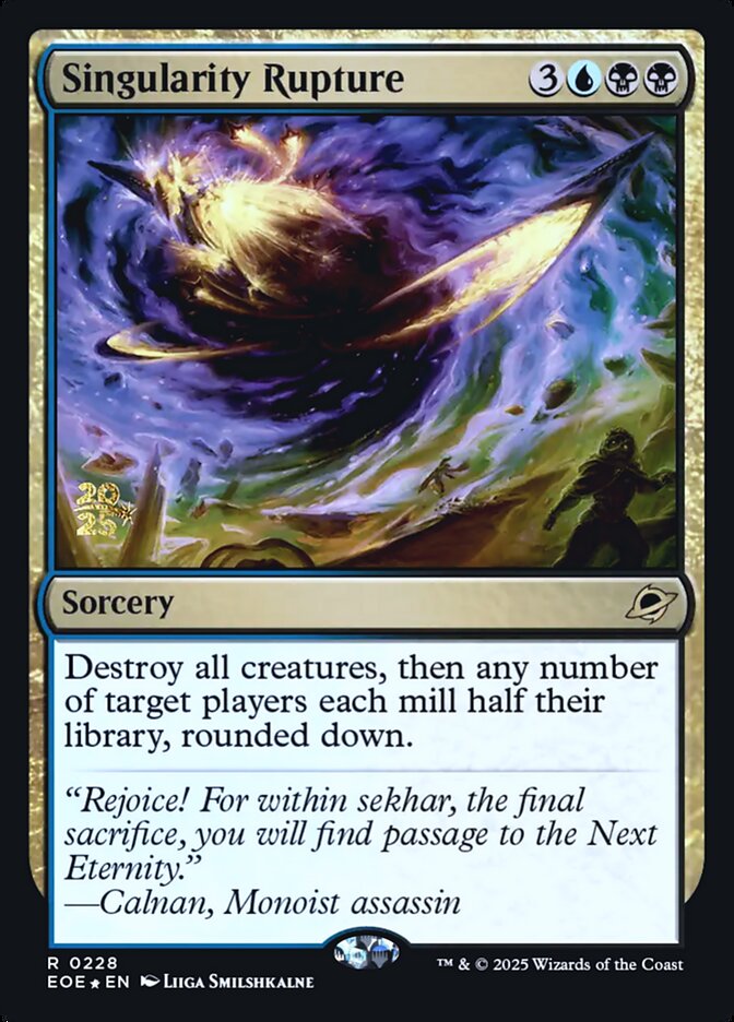 Singularity Rupture card front