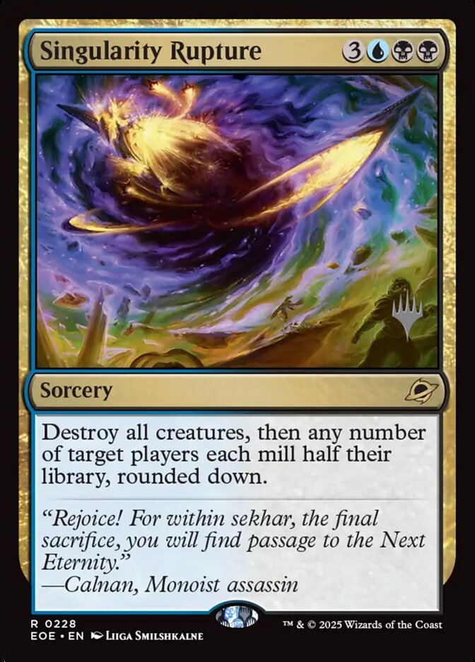 Singularity Rupture card front