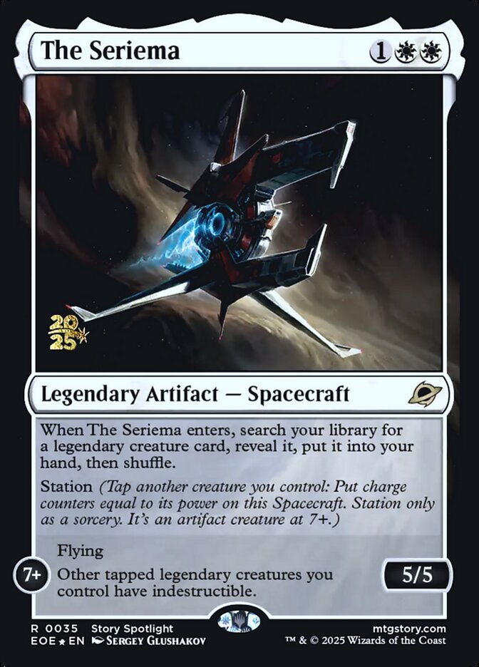 The Seriema card front