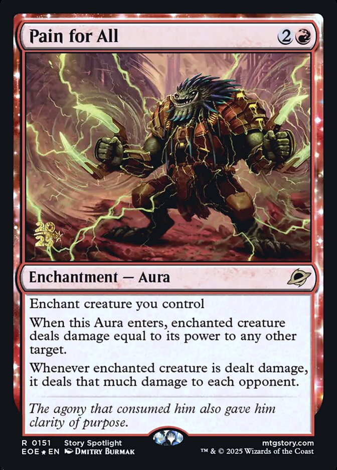 Pain for All card front